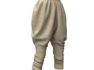 3d ottoman pants Model 3D