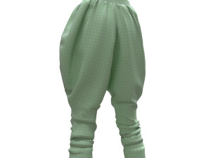 3d ottoman pants Model 3D