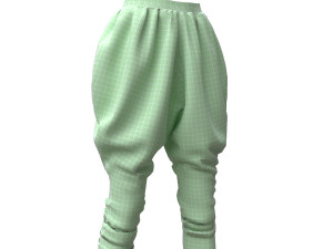 3d ottoman pants Model 3D