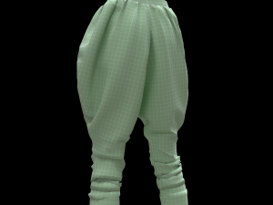 3d ottoman pants Model 3D