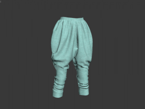 3d ottoman pants Model 3D