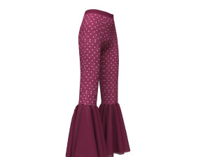pants fancy flared bottom 3D मॉडल