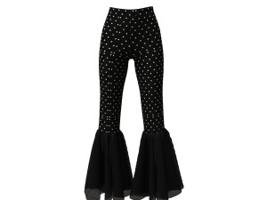 pants fancy flared bottom 3D मॉडल