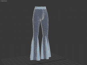 pants gored dance pants 3D मॉडल