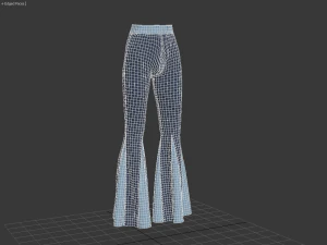 pants gored dance pants 3D Model