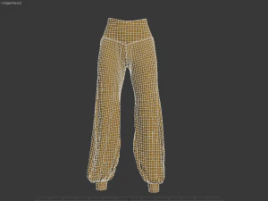 3d pants yoga royal 3D Model