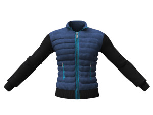jacket men double breasted coat Modèle 3D