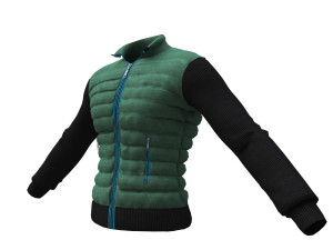 jacket men double breasted coat Modèle 3D