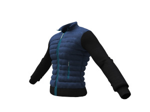 jacket men double breasted coat Modèle 3D