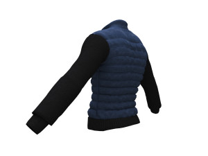 jacket men double breasted coat Modèle 3D