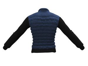 jacket men double breasted coat Modèle 3D