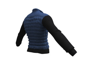 jacket men double breasted coat Modèle 3D