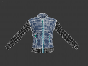 jacket men double breasted coat Modèle 3D