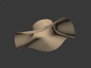 3d sun hat 3D Model