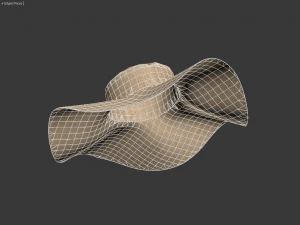 3d sun hat 3D Model