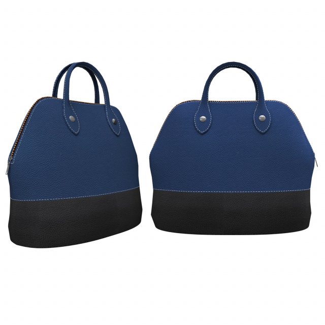 leather handbag 3Dモデル .c4d .max .obj .3ds .fbx .stl .blend 