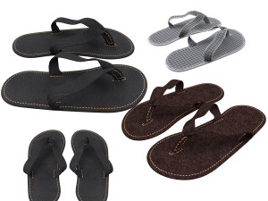 3d leather slipper Modèle 3D