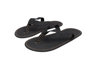 3d leather slipper 3D Модель