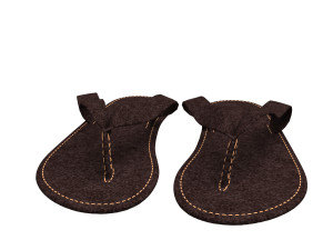3d leather slipper 3D Модель