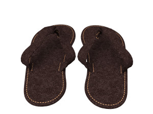3d leather slipper 3D Модель