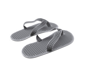 3d leather slipper 3D Модель