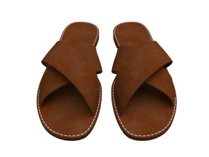 men leather slippers model 3D-Modell