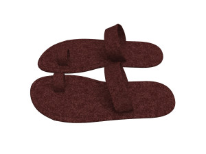 3d leather slippers Modèle 3D