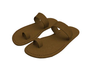 3d leather slippers 3D Model