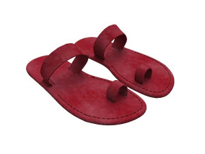 3d leather slippers 3D Model