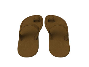 3d leather slippers Modèle 3D