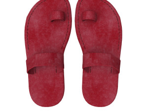 3d leather slippers Modèle 3D