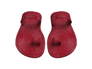 3d leather slippers Modèle 3D