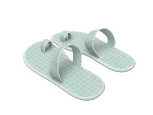 3d leather slippers Modèle 3D