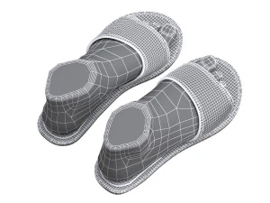 女拖鞋 3D 模型