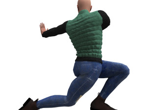 3d realistic man character with clothing 3D Model