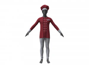 chef clothing 3D Model