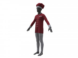 chef clothing Modelo 3D