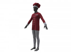 chef clothing 3D Model