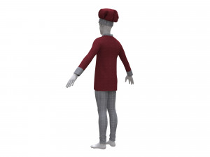 chef clothing Modelo 3D