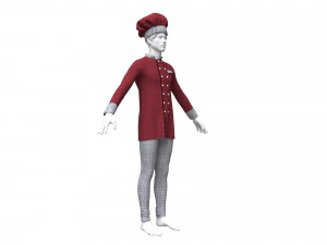 chef clothing 3D Model
