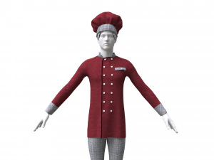 chef clothing 3D Model