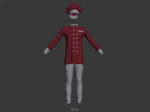 chef clothing Modelo 3D
