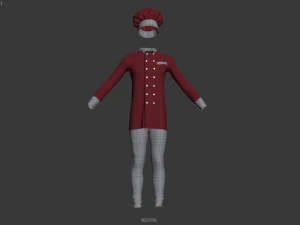 chef clothing 3D Model