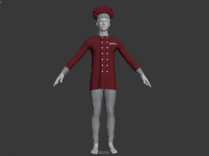 chef clothing 3D Model