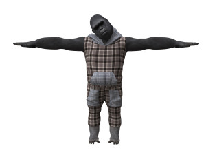 gorila 3d 3D मॉडल