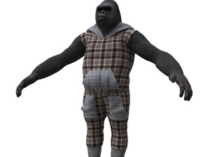 gorila 3d 3D मॉडल
