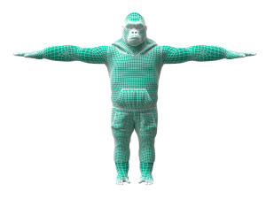 gorila 3d 3D मॉडल