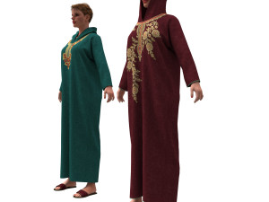 3d woman with arabian cloth 3Dモデル