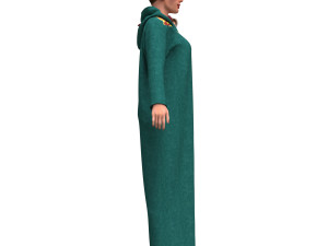 3d woman with arabian cloth 3Dモデル