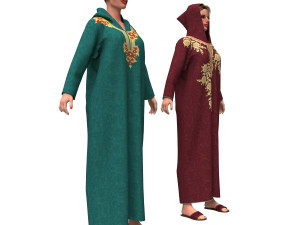 3d woman with arabian cloth 3Dモデル